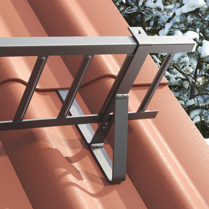 Stróż śniegu na dachu Antracyt 800 x 29,5 x 34,5 cm Stal