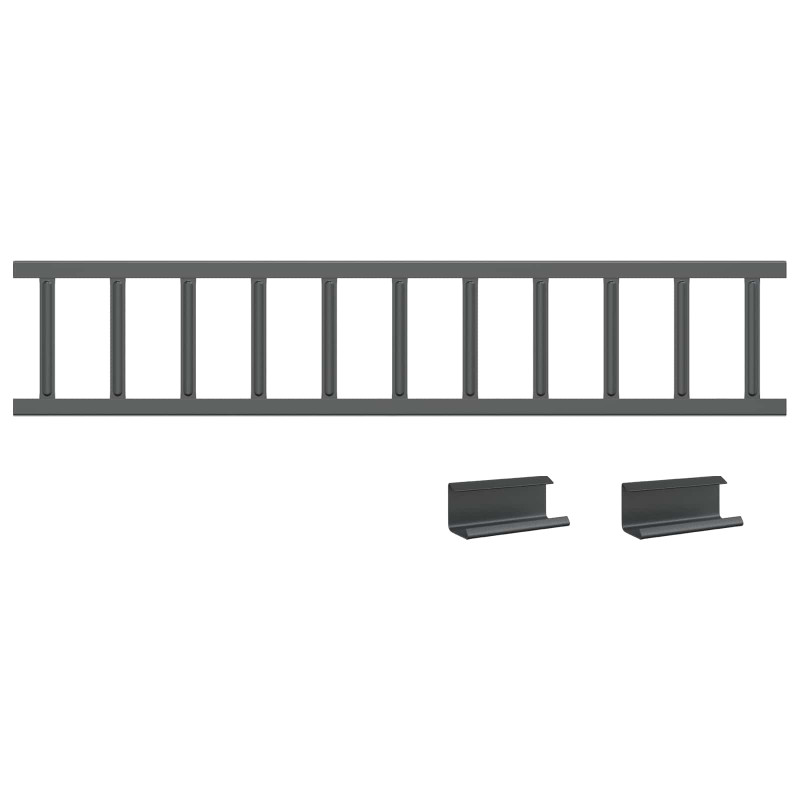 Stróż śniegu na dachu Antracyt 600 x 2,5 x 20 cm Stal