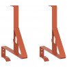 Wsparcie dla zabezpieczenia śniegu 2 pcs Czerwony Stal