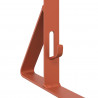 Wsparcie dla zabezpieczenia śniegu 2 pcs Czerwony Stal