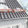 Stróż śniegu na dachu Czerwony 100 x 29,5 x 34,5 cm Stal
