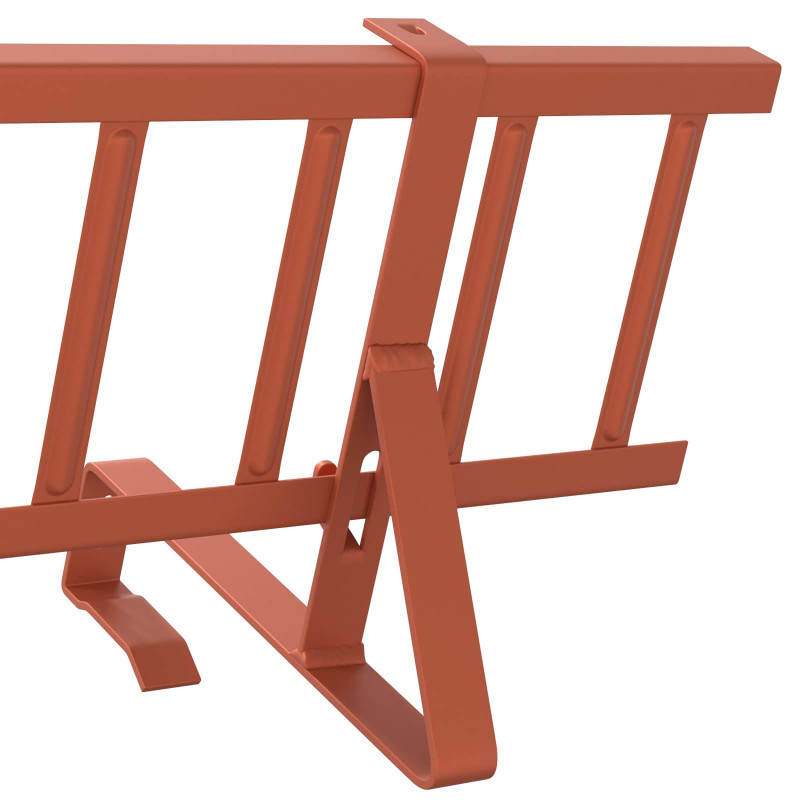 Stróż śniegu na dachu Czerwony 100 x 29,5 x 34,5 cm Stal