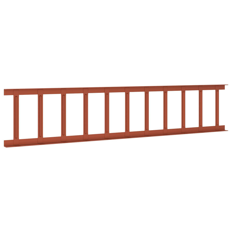 Stróż śniegu na dachu Czerwony 1200 x 2,5 x 20 cm Stal