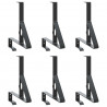 Wsparcie dla zabezpieczenia śniegu 6 pcs Czarny Stal