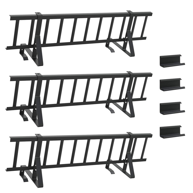 Stróż śniegu na dachu Czarny 300 x 29,5 x 34,5 cm Stal