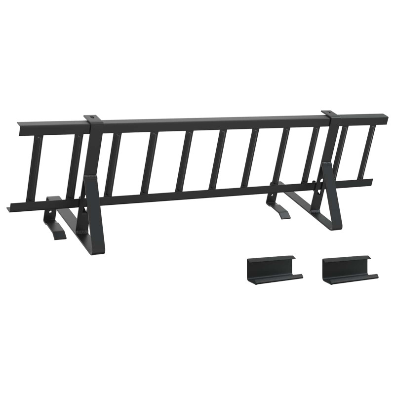 Stróż śniegu na dachu Czarny 800 x 29,5 x 34,5 cm Stal