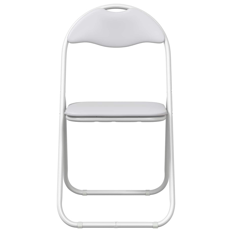 Krzesło składane 2 pcs Biały i szary 48 x 43,5 x 81 cm