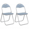 Krzesło składane 2 pcs Szary 48 x 43,5 x 81 cm