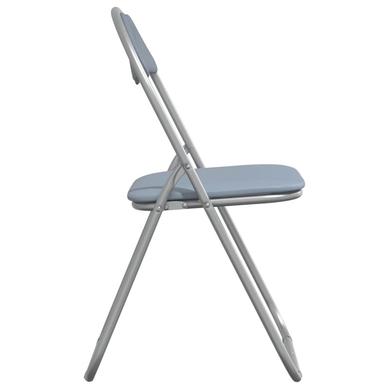 Krzesło składane 2 pcs Szary 48 x 43,5 x 81 cm