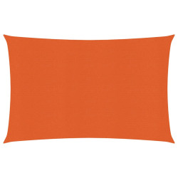 Żagiel przeciwsłoneczny, 160 g/m², pomarańczowy, 3x4 m, HDPE
