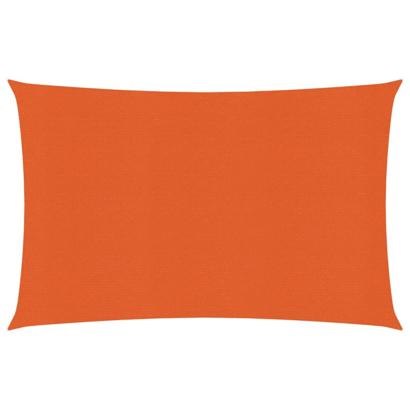 Żagiel przeciwsłoneczny, 160 g/m², pomarańczowy, 3x4 m, HDPE
