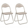 Krzesło składane 2 pcs piaskowy 48 x 43,5 x 81 cm