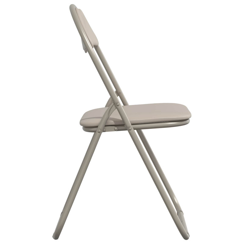 Krzesło składane 2 pcs piaskowy 48 x 43,5 x 81 cm
