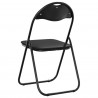 Krzesło składane 2 pcs Czarny 48 x 43,5 x 81 cm
