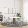 Krzesło składane 8 pcs Biały i szary 48 x 43,5 x 81 cm