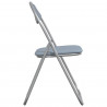Krzesło składane 2 pcs Szary 48 x 43,5 x 81 cm