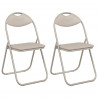 Krzesło składane 2 pcs piaskowy 48 x 43,5 x 81 cm