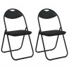 Krzesło składane 2 pcs Czarny 48 x 43,5 x 81 cm