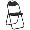 Krzesło składane 2 pcs Czarny 48 x 43,5 x 81 cm