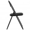 Krzesło składane 2 pcs Czarny 48 x 43,5 x 81 cm