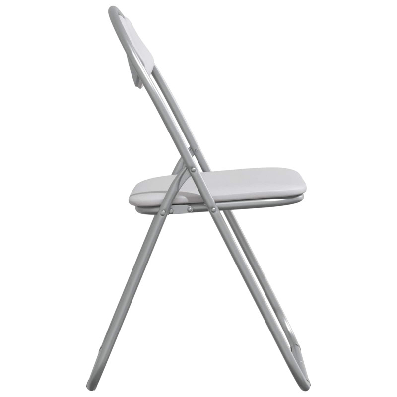Krzesło składane 8 pcs Biały i szary 48 x 43,5 x 81 cm