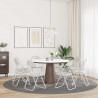 Krzesło składane 8 pcs Biały 48 x 43,5 x 81 cm