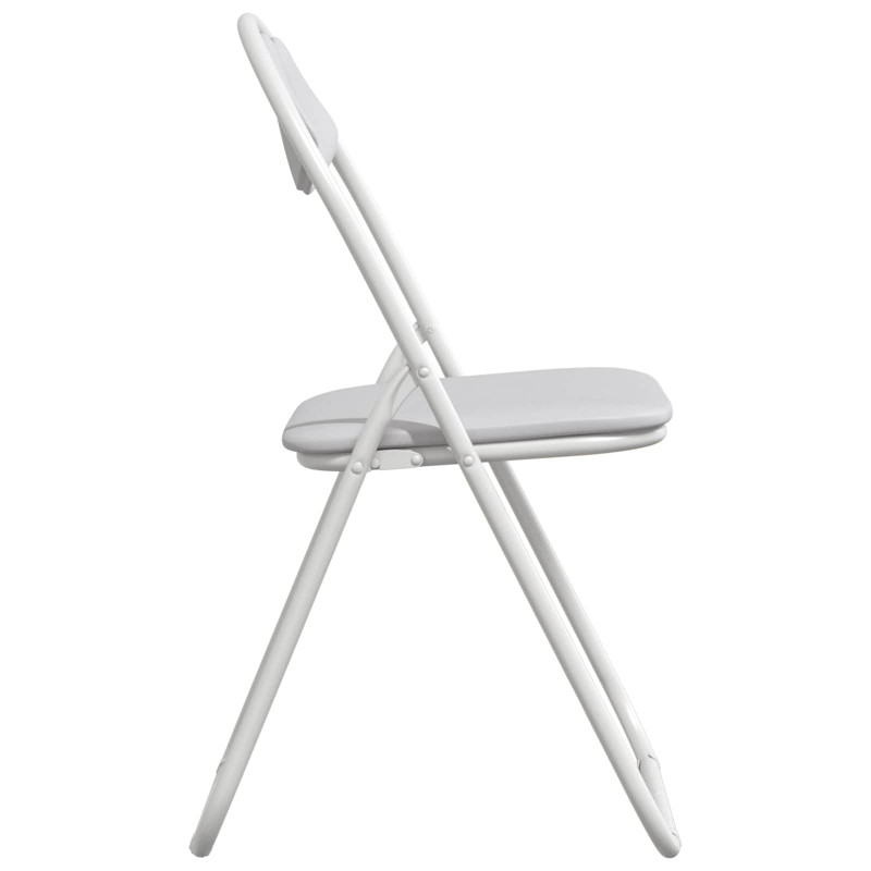Krzesło składane 8 pcs Biały 48 x 43,5 x 81 cm