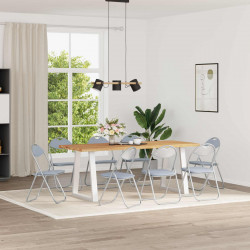 Krzesło składane 8 pcs Szary 48 x 43,5 x 81 cm