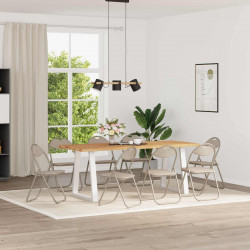 Krzesło składane 8 pcs piaskowy 48 x 43,5 x 81 cm