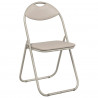 Krzesło składane 8 pcs piaskowy 48 x 43,5 x 81 cm