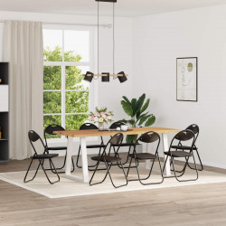 Krzesło składane 8 pcs Czarny 48 x 43,5 x 81 cm