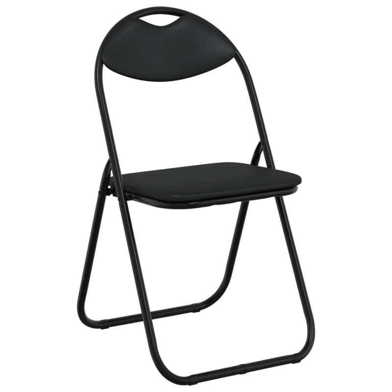 Krzesło składane 8 pcs Czarny 48 x 43,5 x 81 cm