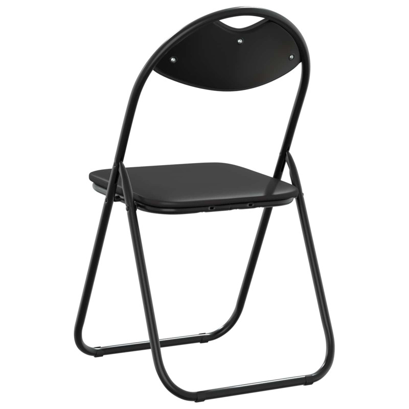 Krzesło składane 8 pcs Czarny 48 x 43,5 x 81 cm