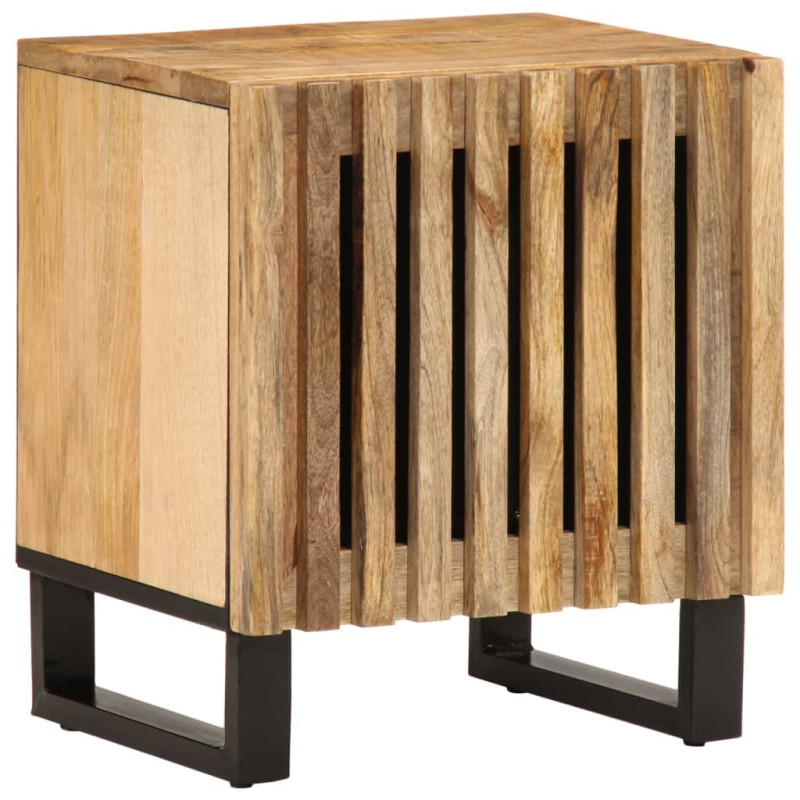 Szafki nocne, 2 szt., 40x34x46 cm, lite surowe drewno mango