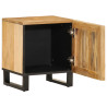 Szafki nocne, 2 szt., 40x34x46 cm, lite surowe drewno mango