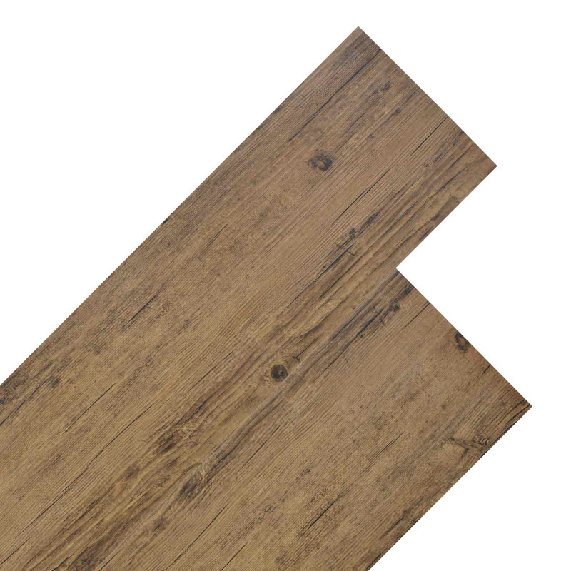 Deski podłogowe 18 pcs Orzechowy brąz 5,26 m² PVC