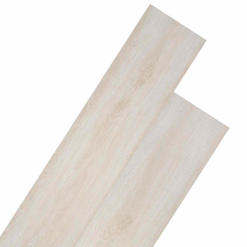 Deski podłogowe 18 pcs Biały 5,26 m² PVC