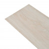 Deski podłogowe 18 pcs Biały 5,26 m² PVC