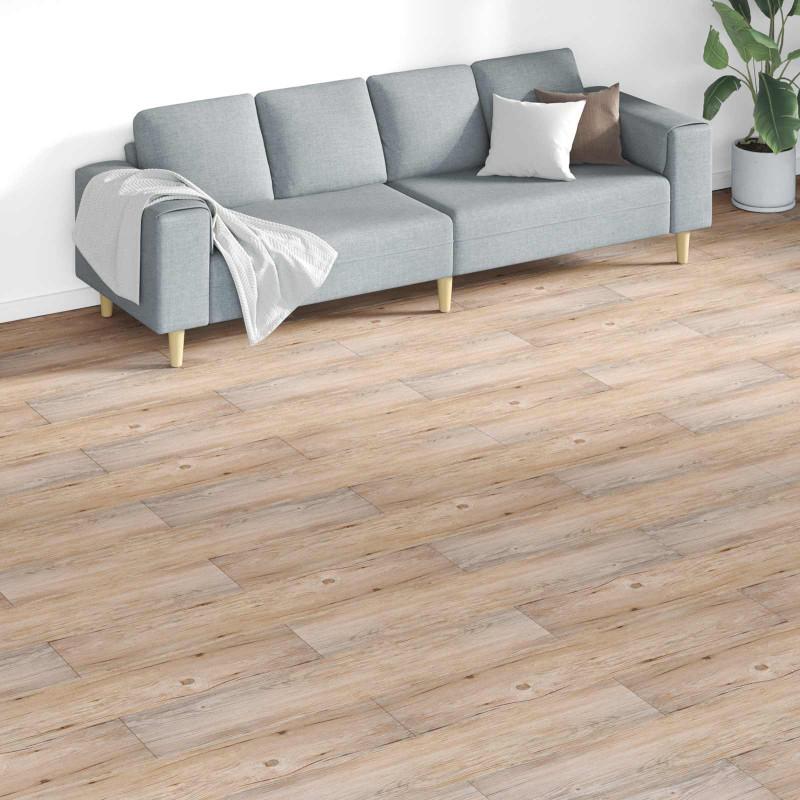 Deski podłogowe 18 pcs Brązowy 5,26 m² PVC