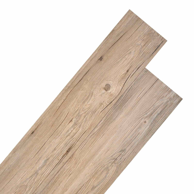 Deski podłogowe 18 pcs Brązowy 5,26 m² PVC