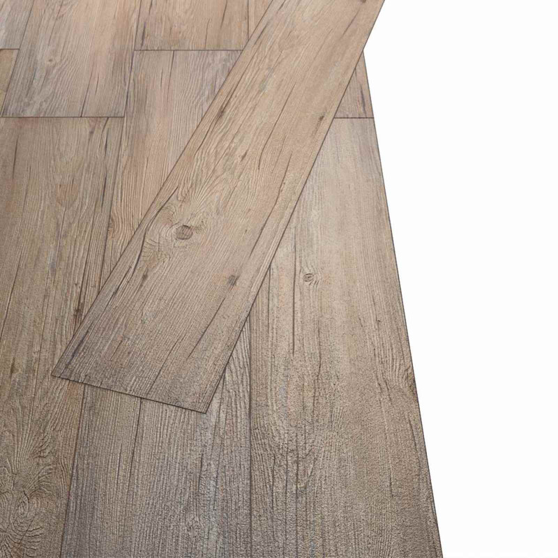 Deski podłogowe 18 pcs Brązowy 5,26 m² PVC