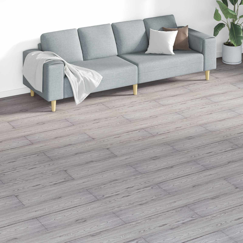 Deski podłogowe 18 pcs Ciemnoszary 5,26 m² PVC