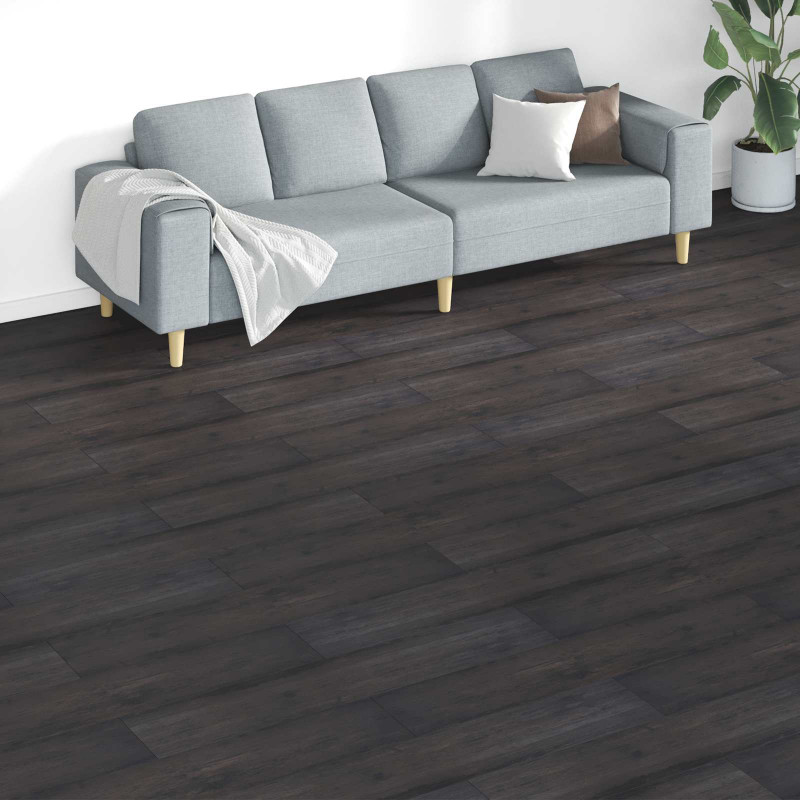 Deski podłogowe 18 pcs Ciemnoszary 5,26 m² PVC