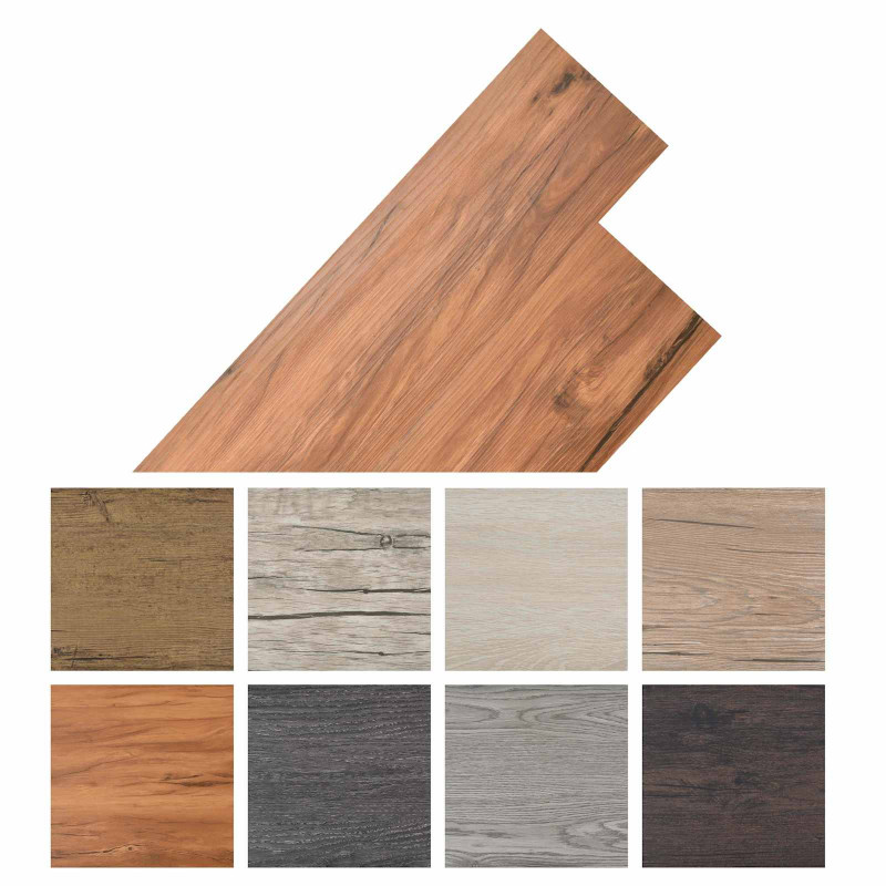 Deski podłogowe 36 pcs Naturalny 5,02 m² PVC