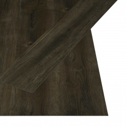 Samoprzylepna Deska Podłogowa 32 pcs Ciemny brąz 4,46 m² PVC