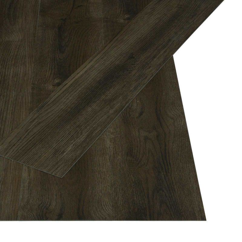Samoprzylepna Deska Podłogowa 32 pcs Ciemny brąz 4,46 m² PVC