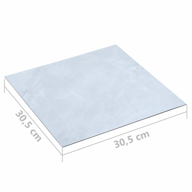 Deski podłogowe 55 pcs Biały 5,11 m² PVC