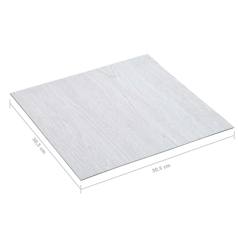 Deski podłogowe 55 pcs Biały 5,11 m² PVC