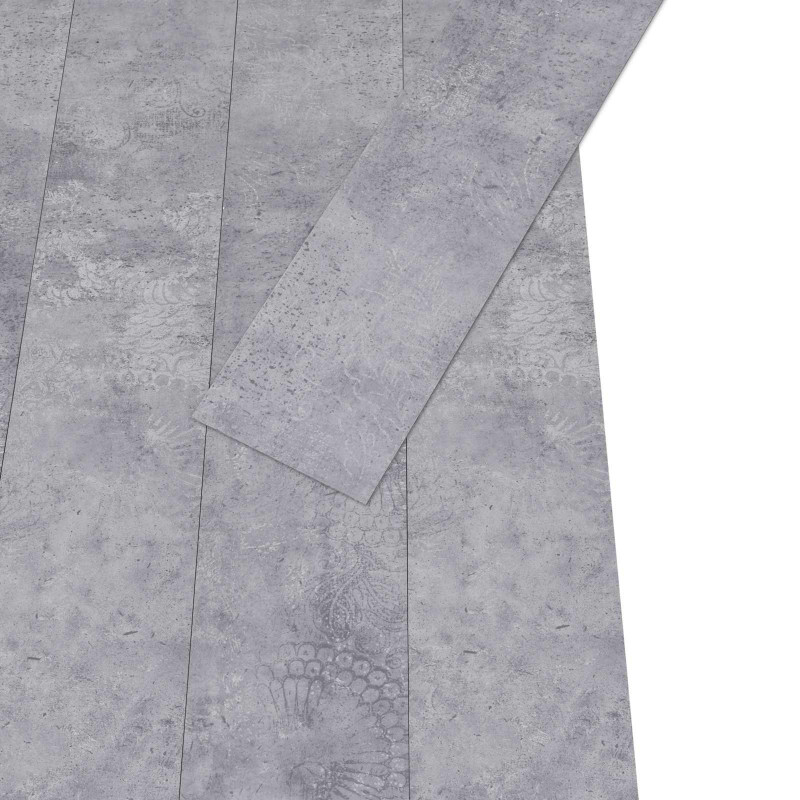Deski podłogowe 36 pcs Cementowy szary 5,02 m² PVC