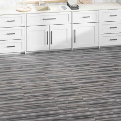 Deski podłogowe 36 pcs Szaro-paskowany 5,02 m² PVC